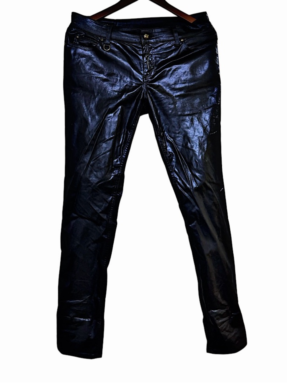 Authentic Gucci 09 SS Coated Indigo Denim